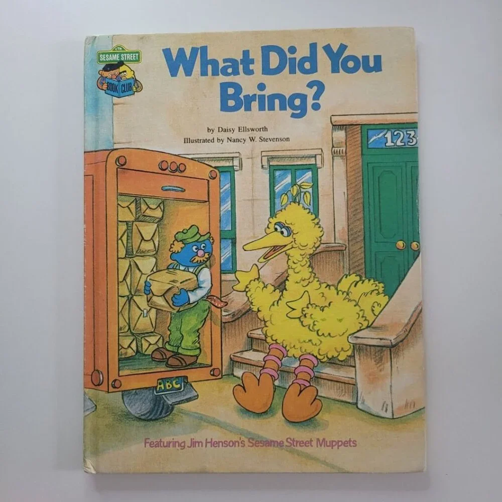 Sesame Street What Did You Bring Book‎ Vintage 1981 Muppet Jim Henson Big Bird